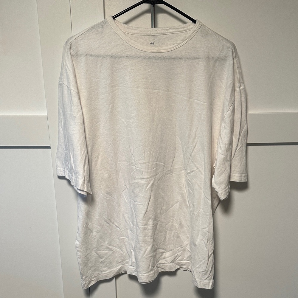 H&M White Short Sleeve Tee
